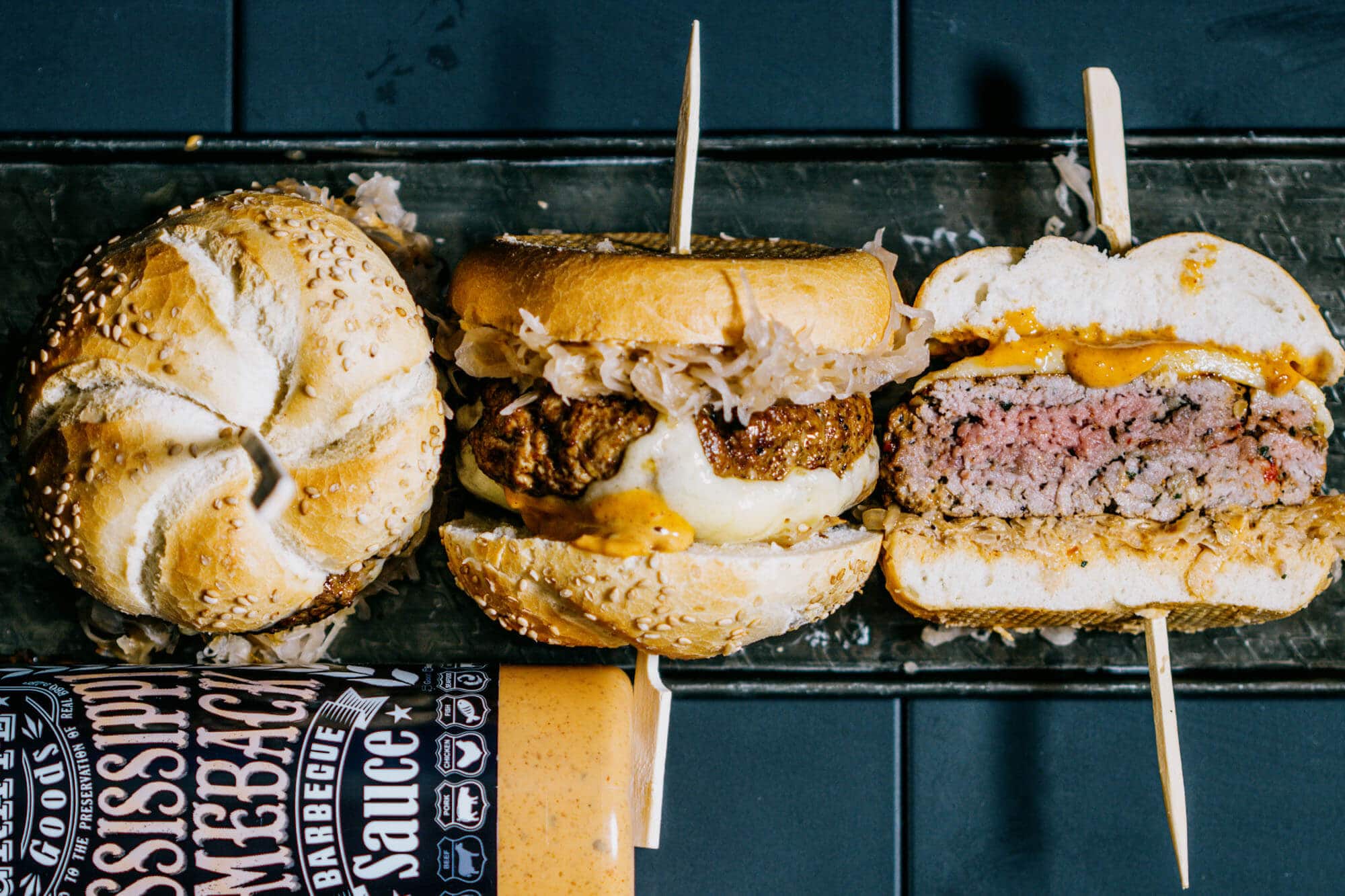 German steak burger ‘Reuben style’ - Grate Goods